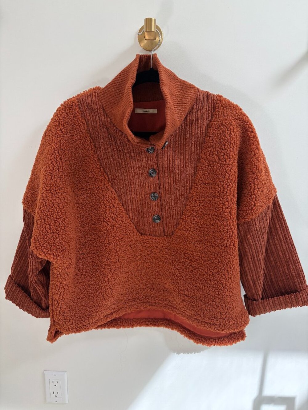 Sessun Fleece Pullover Burnt Orange
